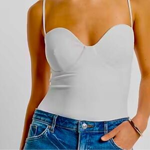 Body Contour High Compression Bustier Bodysuit With Bra Cups large